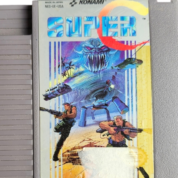 Super C Nintendo NES Authentic Cart Only Contra 2 Tested - Picture 2 of 3